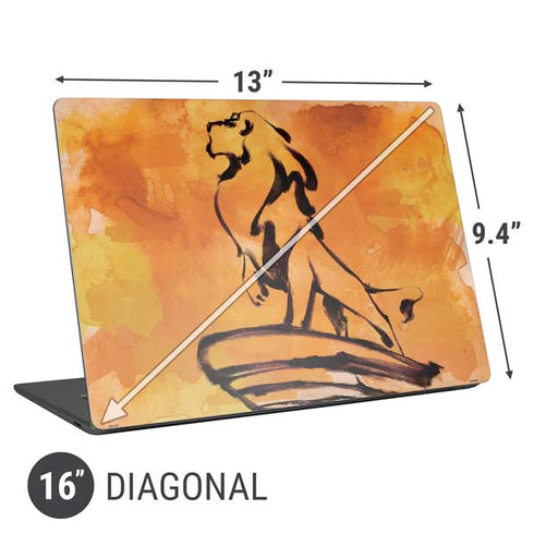 Disney The Lion King Mufasa Water Color Art Universal Laptop 16in (13 x 9.4in) Skin